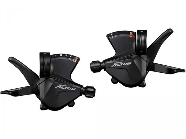 Шифтеры Shimano SL-M2000 9+3 ск. Altus лев/пр,  тр.+оплетк.							