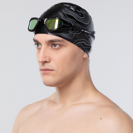 Шапочка для плавания 25DEGREES Effect Black комбинированный