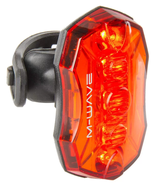 Фонарь M-Wave Helios 5.3, задний, 5д., повыш. яркости с линзами/3ф., вращ.90', красный