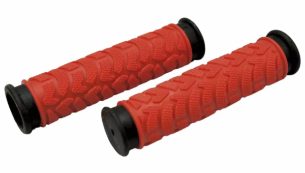 Грипсы Clarks C49RB резиновые 125мм 2-х компонент. красно-черные 