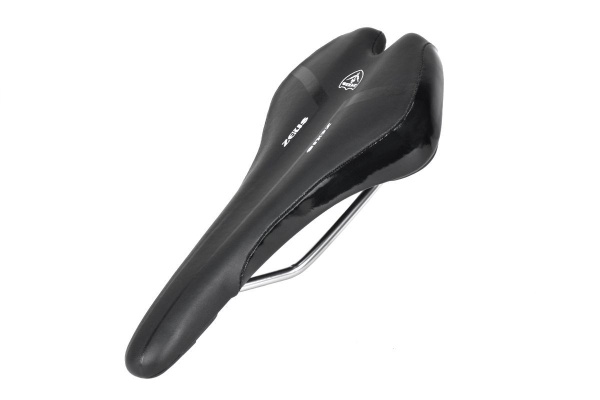 Седло ZEUS Z-1010 MTB Sport 280x143mm,рельсы сталь,анатомическое,черное,295гр