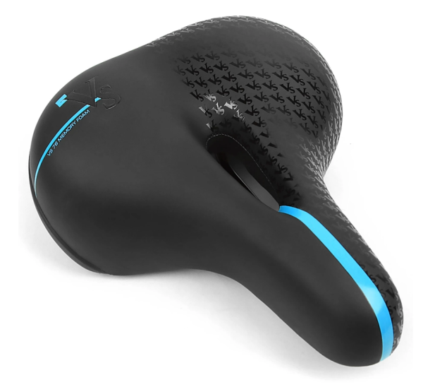 Седло Vinca Sport комфорт., 250х200мм, черное, син. надпись