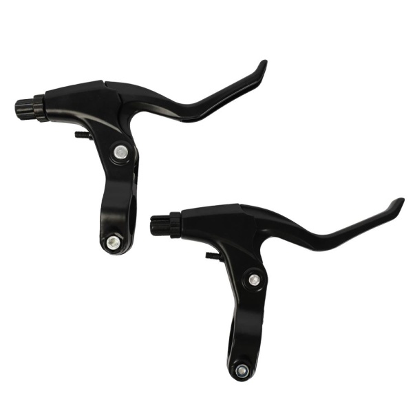 Тормозная ручка алюминий WH-601 / 3 пальца  + возвратная пружина, чёрное