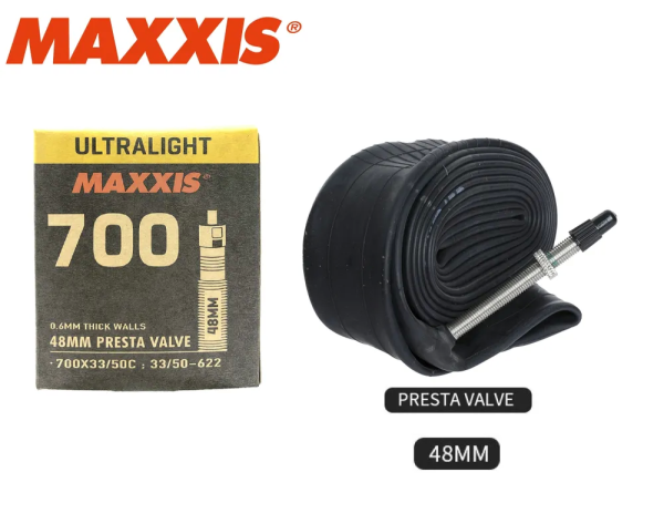 Велокамера 700 Maxxis Ultralight 700X33/50C 48 0.6mm F/V