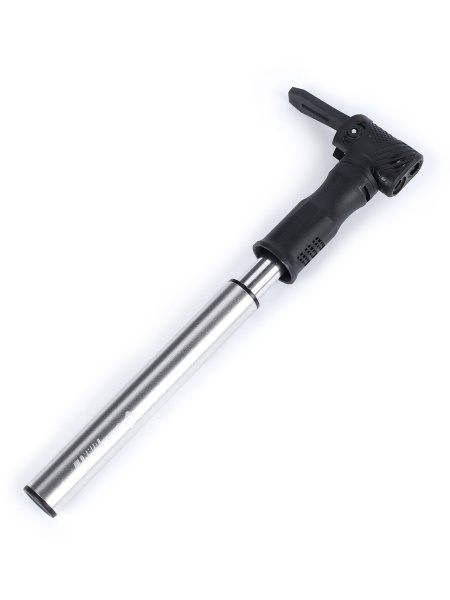 Велонасос Comiron Dirk 1, алюминиевый цилиндр, пластиковая ручка, телескопическая головка на шланге,