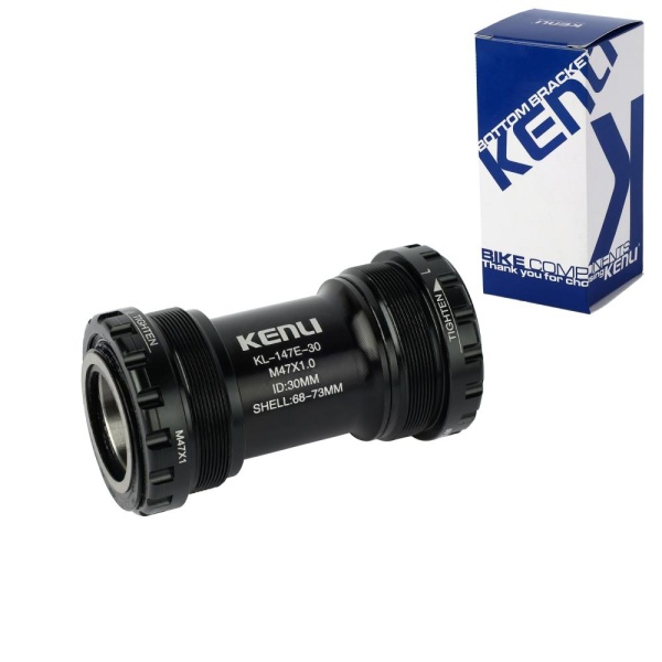 Каретка KENLI KL-147E-30 68мм/73мм. Под ось 30мм. с промышленными подшипниками