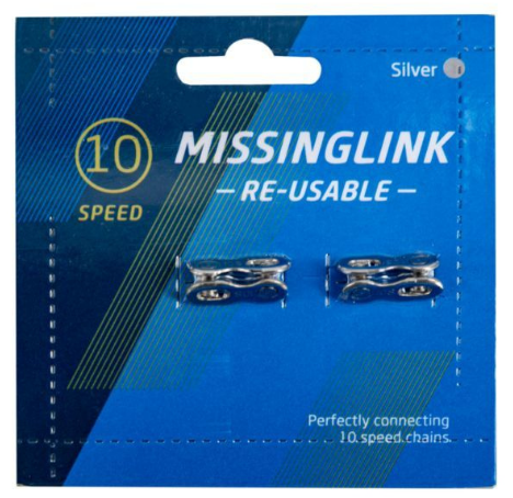 Замок цепи Bike parts CL-10, 2 шт. на блистере