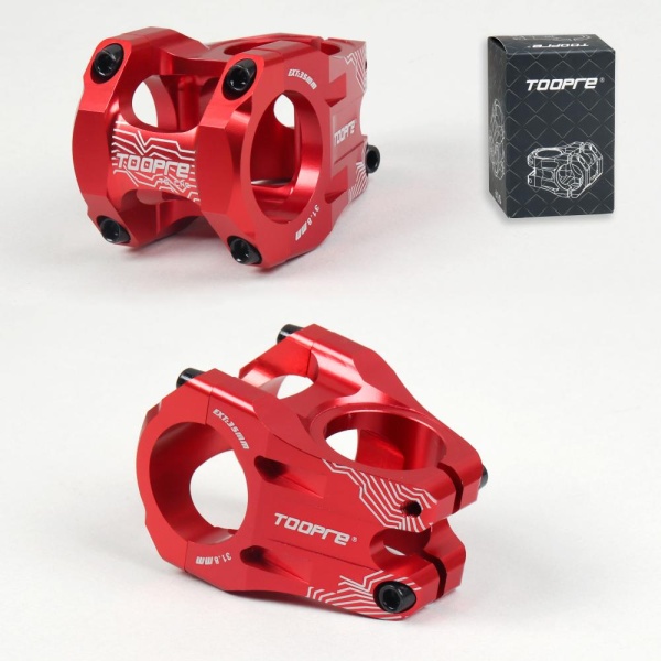 Вынос руля алюминиевый усиленный TOOPRE EXT-35: 45MM.x: 31,8 ММ. 6061 T6 red