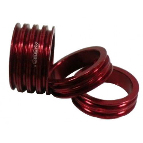 Кольцо проставочное Spacer-R 1-1/8"х5мм красное, алюминиевое