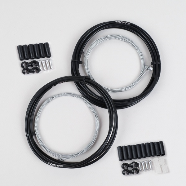 Комплект оплетки и тросов велосипеда на переключение+тормоз TOOPRE BSCS-002 желтый 