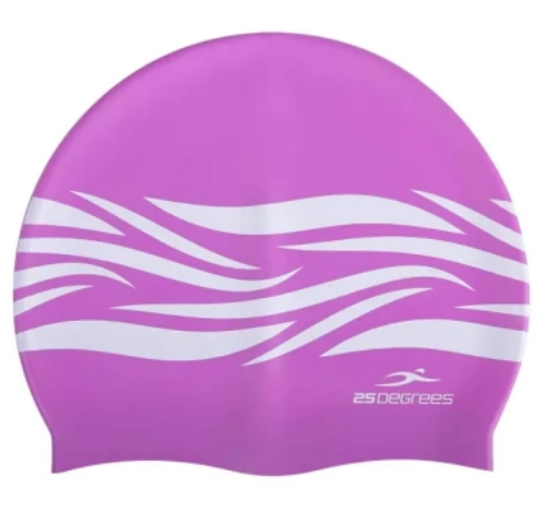 Шапочка для плавания 25DEGREES Fame Lilac, силикон, подростковый