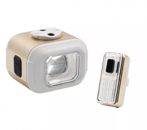 Набор фонарей Moon TITAN MAX (GOLD) & HELIX 150 SENSE (GOLD)