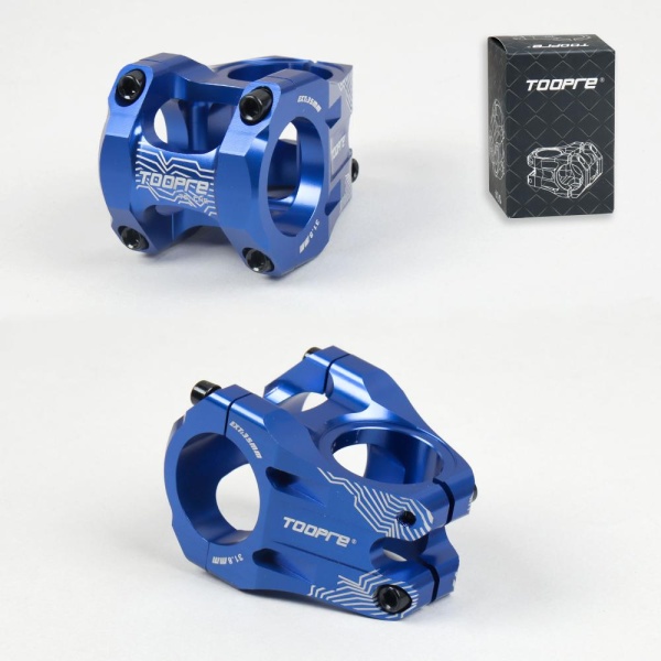 Вынос руля алюминиевый усиленный TOOPRE EXT-35: 45MM.x: 31,8 ММ. 6061 T6 blue