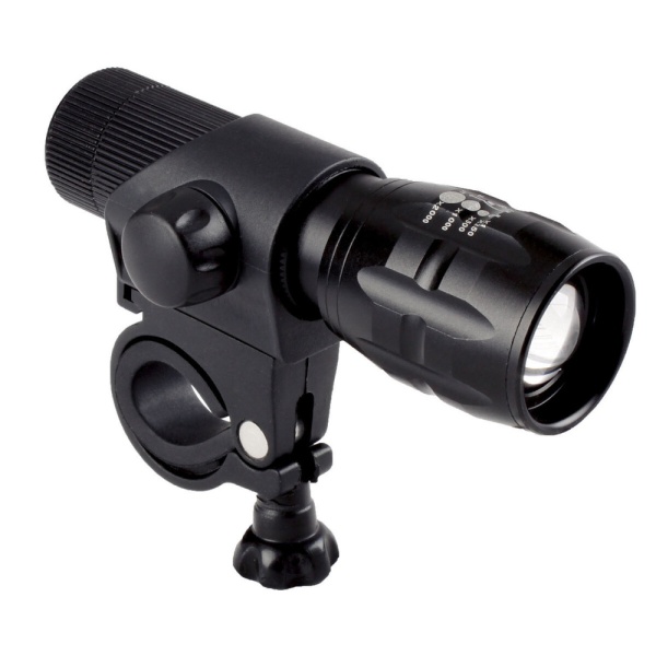 Велофара M-Wave Apollon, 1 диод, повыш. ярк., 3W, Cree/3ф+zoom, с батар.