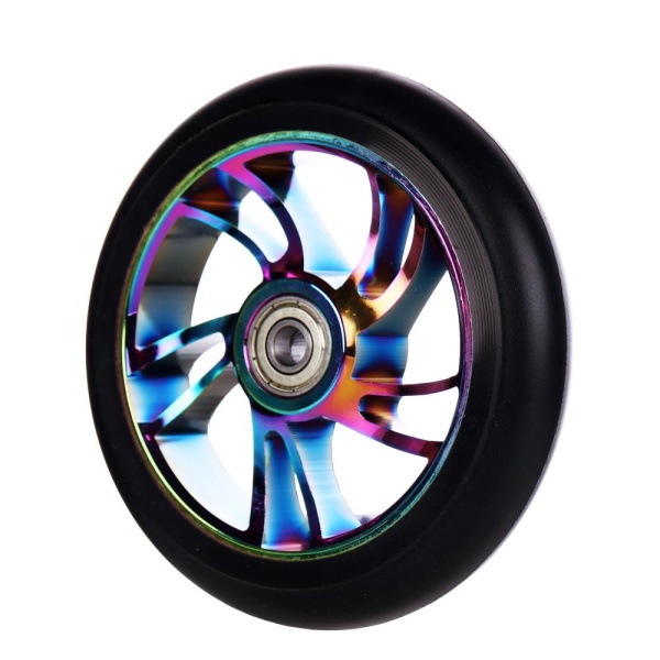Колесо Comiron для трюк самоката PU Tornado Little Jujo 120 мм с подшипниками ABEC-9 пурпурное Колесо Comiron для трюк самоката PU Tornado Little Jujo 120 мм с подшипниками ABEC-9 пурпурное