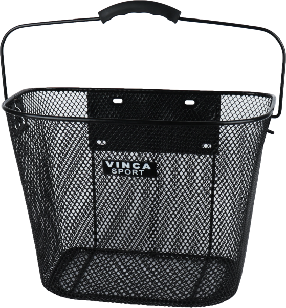 Корзина передняя, быстросъем., 310х230х230мм, черная, черная ручка Корзина передняя, быстросъем., 310х230х230мм, черная, черная ручка