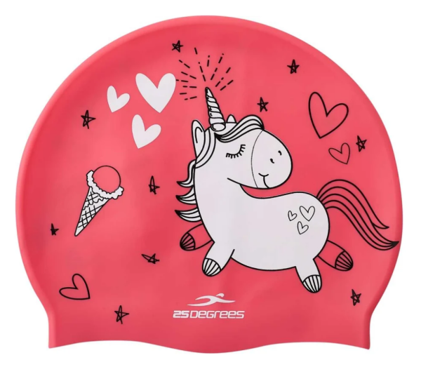 Шапочка для плавания 25DEGREES Pony Pink, силикон, детский