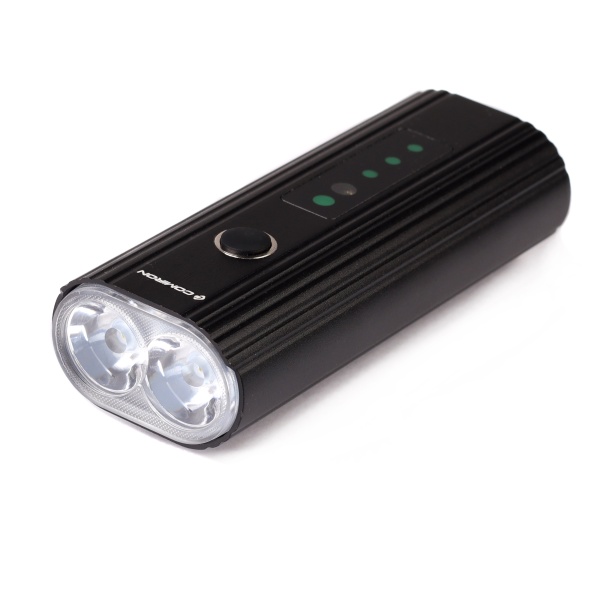 Фонарь передний Comiron "OKO700", авиационный алюминий 6063, свет: 2 XPG, 700lm