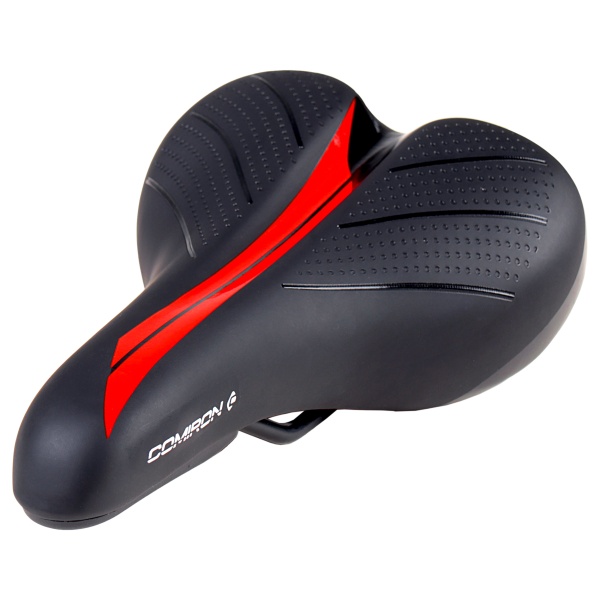 Седло детское Comiron VALLY N942R 245х140,чёрный+красный