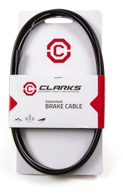 Рубашка+тросик CLARKS задний тормозной MTB/Road 2P 1800мм+оцинк. трос.2000мм грибок черн. 5095
