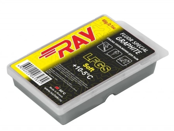 Мазь лыжная Ray HFGS-soft-60 +10/-5, 60 гр. 