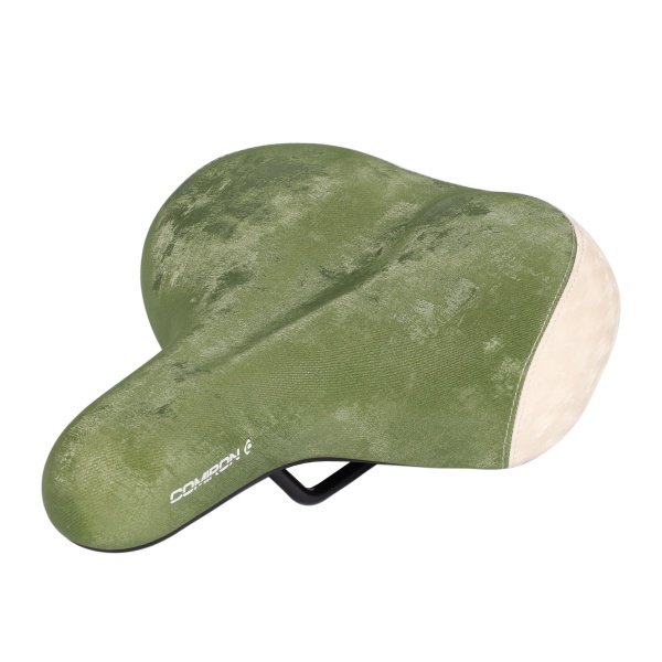 Седло комфортное Comiron DUBLIN C106-Gr-Ye 260x220,зеленый+желтый 