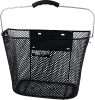 Корзина передняя, быстросъем., 310х230х230мм, черная, серебр. ручка Корзина передняя, быстросъем., 310х230х230мм, черная, серебр. ручка