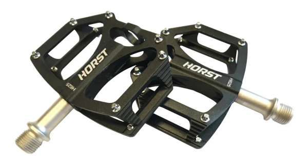 Педали Horst H25 алюм, ось Cr-Mo с 3-мя герм.промподш. 74*100*16мм, всего 266 г черные