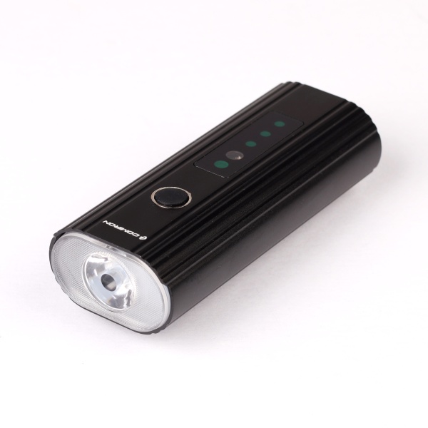 Фонарь передний Comiron "OKO400", авиационный алюминий 6063, свет: 1 XPG, 650lm