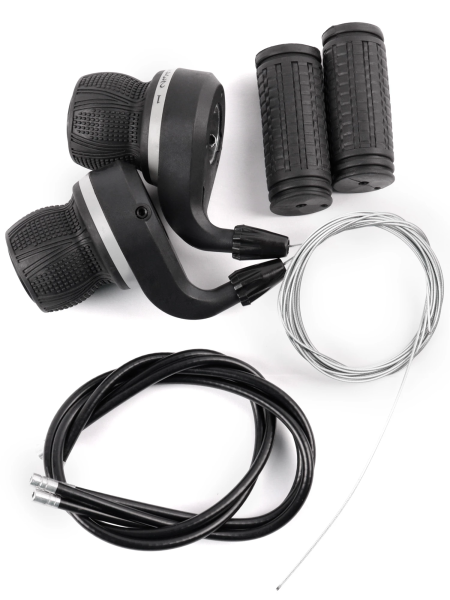 Шифтеры индексные 7+3 ск. (+2 TPR грипсы, 2 троса, 2 након. троса, 3 руб.) Шифтеры индексные 7+3 ск. (+2 TPR грипсы, 2 троса, 2 након. троса, 3 руб.)