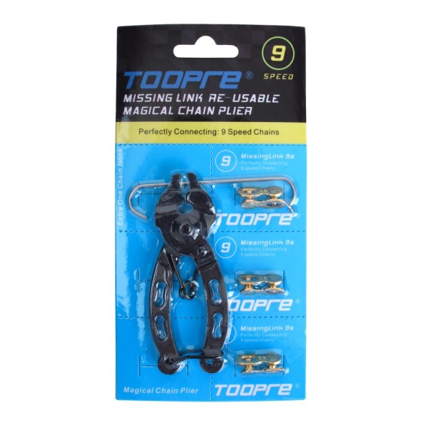 Инструмент для размыкания и замыкания замка цепи с 3 запасными звеньями TOOPRE ML-9, компактный