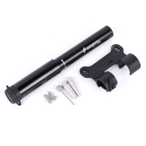 Велонасос Comiron Dirk 3, алюминиевый цилиндр, алюминиевая ручка, телескопический шланг, Presta-Schr