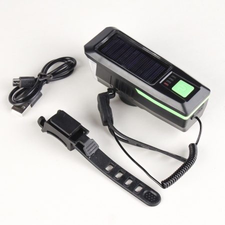 Фонарь передний Comiron Sun2 IPX4 350lm USB green