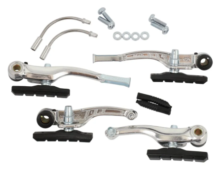 Тормоза V-brake алюм. LB-942AE, 110мм, передний и задний (комплект), колодки 70мм 