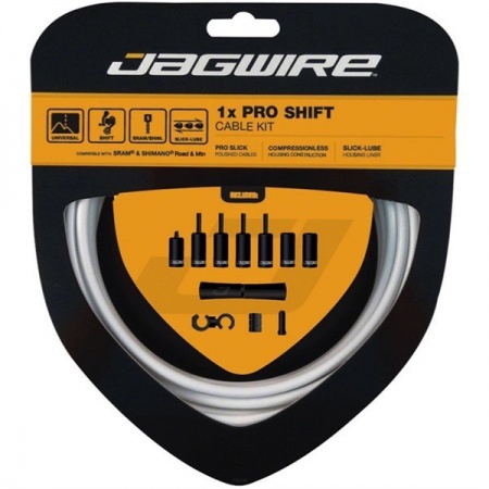 Комплект рубашек и тросиков переключения Jagwire Pro Shift Kit, белый