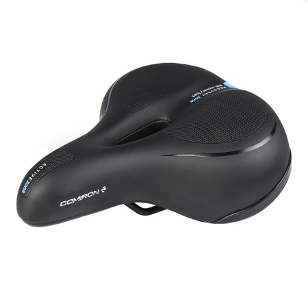 Седло велосипедное Comiron Tokyo C012 265x220 black/blue