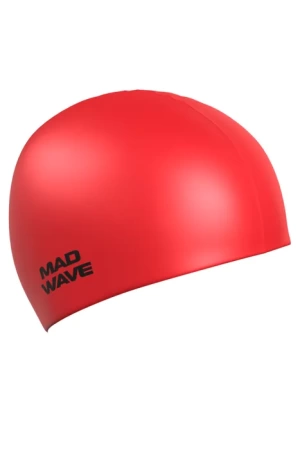 Шапочка для плавания (силиконовая) Mad Wave Solid red