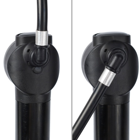 Велонасос Comiron Arrow, алюминиевый цилиндр, прорезиненная пластиковая ручка, Presta-Schrader, 8,3 