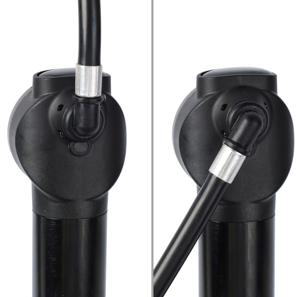 Велонасос Comiron Arrow, алюминиевый цилиндр, прорезиненная пластиковая ручка, Presta-Schrader, 8,3 