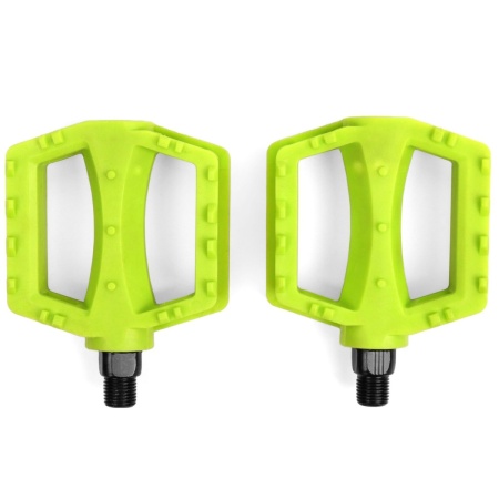 Педали Vinca Sport дет., 84x78мм, ось 9/16", lime.