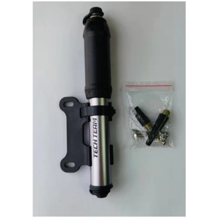 Насос ручной TechTeam LC-2220 со шлангом 100 PSI, алюм. корпус., ручка пластик, AV, FV, игла металич