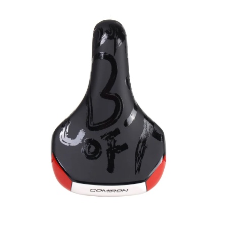 Седло детское Comiron MAUGLY N940 235x150, чёрный+красный