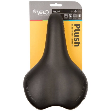 Седло Velo Plush tour uni, 261х161мм, анатом., D2, O-Zone Base Cut