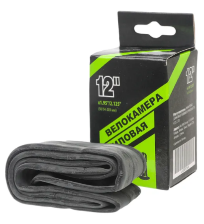 Велокамера 12"x1.95"/2.125" автовентиль,