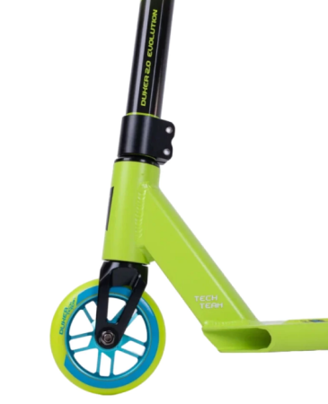 Самокат трюковой TechTeam Duker 2.0 neon green