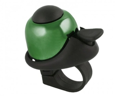 Звонок M-wave алюм./пластик мини D=36мм green