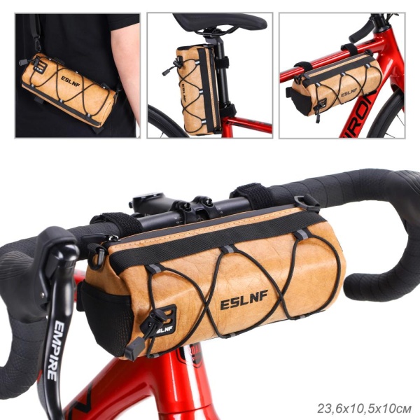Сумка велосипедная на руль ESLNF корпус на молнии, материал Dupont Paper