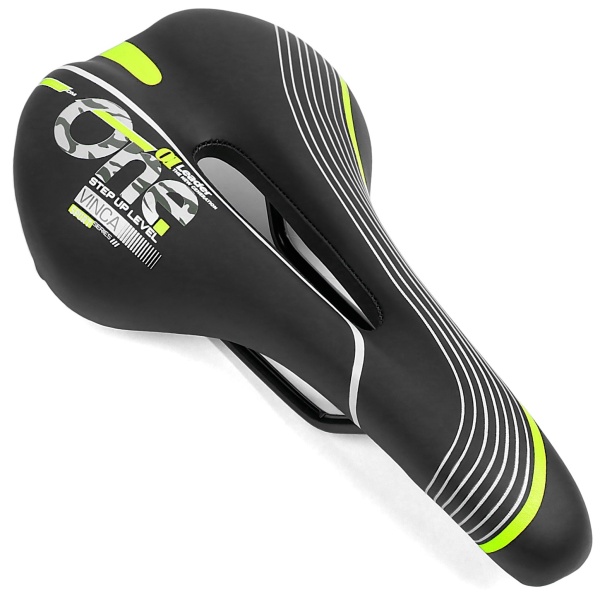 Седло Vinca Sport с вентил. отв., 275х145мм, black/green