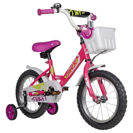 Велосипед Novatrack Twist 14 с корзиной (2025)