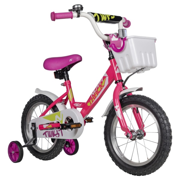 Велосипед Novatrack Twist 14 с корзиной (2025)